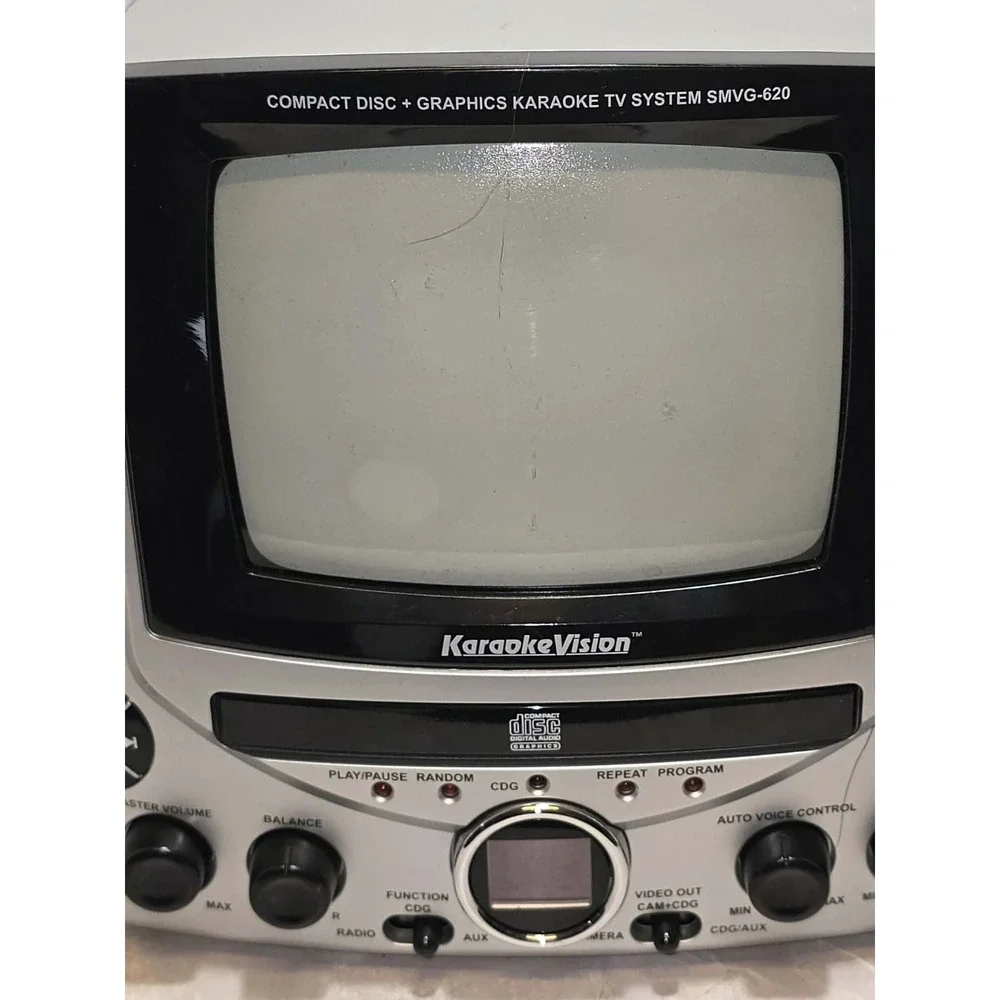 The Singing Machine SMVG-620 KaraokeVision CDG TV System Camera Tested Works